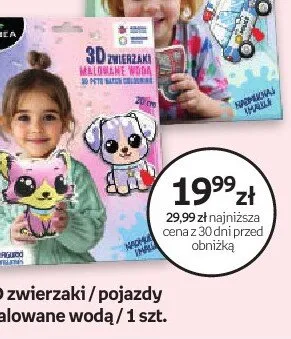 3D zwierzaki malowane wodą Kidea promocja w Empik