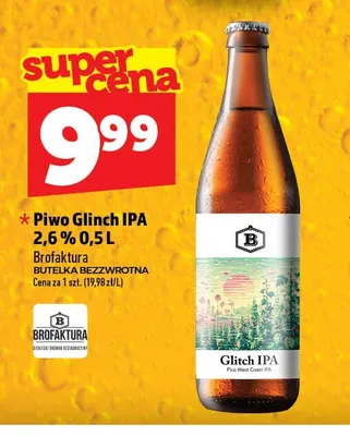 Piwo Glinch IPA Brofaktura promocja w TOPAZ