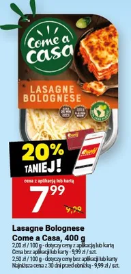 Makaron Lasagne Bolognese Come a Casa promocja w Twój Market
