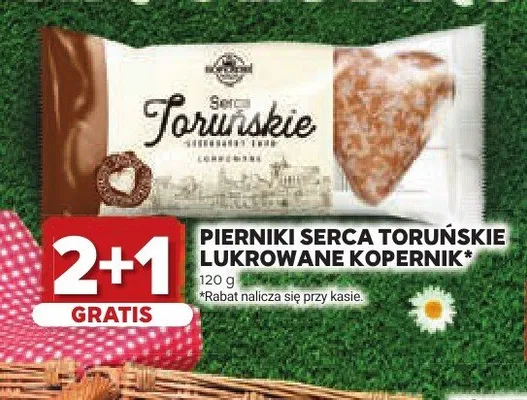 Pierniki Serca Toruńskie Lukrowane Kopernik promocja w Stokrotka