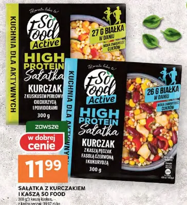 Sałatka z kurczakiem i kaszą So Food - kurczak z kaszą kusikus z kaszą pęczak promocja w Stokrotka