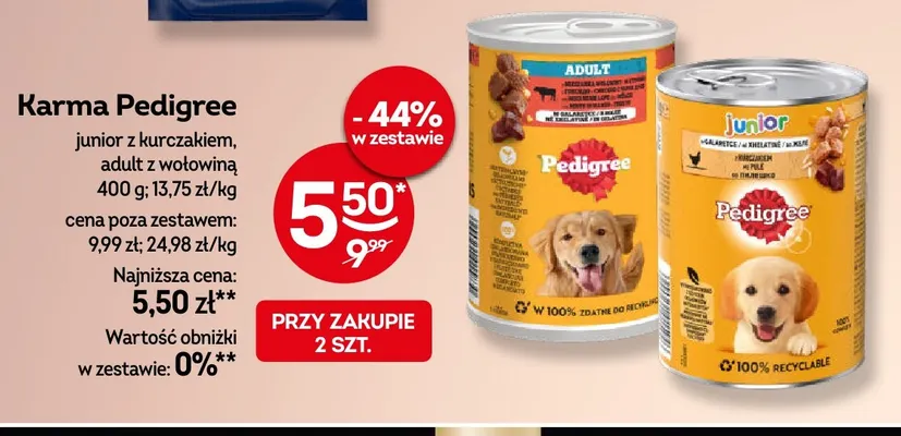 Karma Pedigree junior z kurczakiem promocja w Żabka