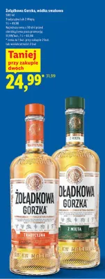 Wódka smakowa Żołądkowa Gorzka z Miętą promocja w Lidl