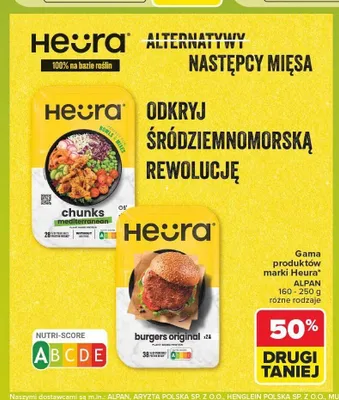 Burgers roślinne Heura Original promocja w Carrefour