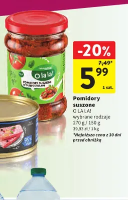 Pomidory suszone O la la! promocja w Intermarche