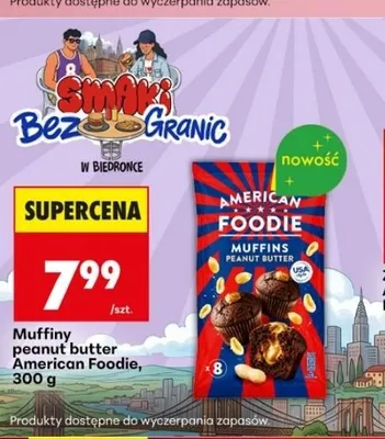 Muffiny peanut butter American Foodie promocja w Biedronka