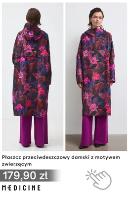 Płaszcz przeciwdeszczowy damski z motywem zwierzęcym Medicine promocja w Medicine