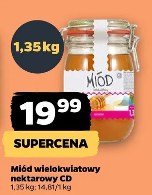 Miód wielokwiatowy nektarowy  promocja w Netto