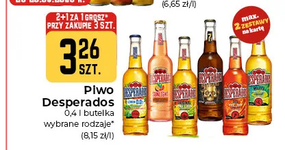 Piwo bezalkoholowe Desperados Lemon promocja w Społem Częstochowa
