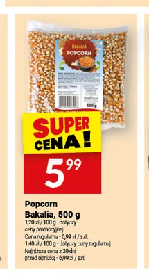Popcorn Bakalia promocja w Twój Market