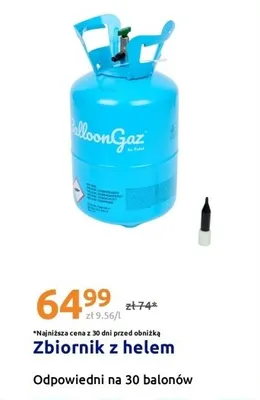 Zbiornik z helem BalloonGaz promocja w Action