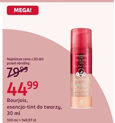 Esencja-tint do twarzy Bourjois promocja w Rossmann