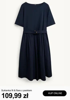 Sukienka fit & flare z paskiem C&A promocja w C&A
