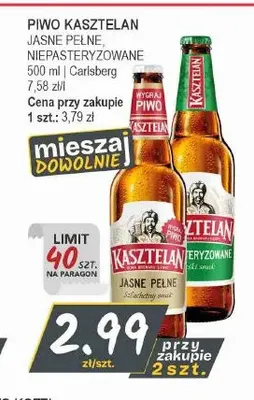 Piwo Kasztelan promocja w Słoneczko