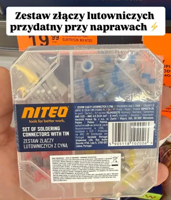 Zestaw złączy lutowniczych  promocja w Biedronka