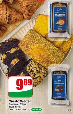 Ciasto E.Wedel czekoladowo-pomarańczowe promocja w Dino