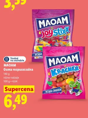 Guma rozpuszczalna Maoam Kracher promocja w Lidl