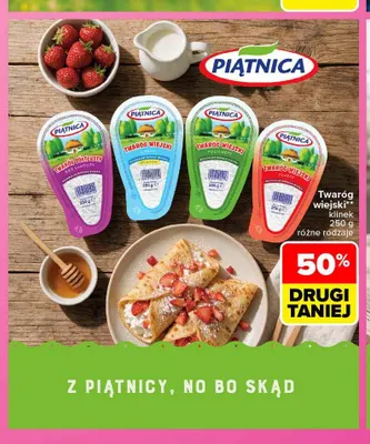 Twaróg wiejski klinek Piątnica promocja w Carrefour