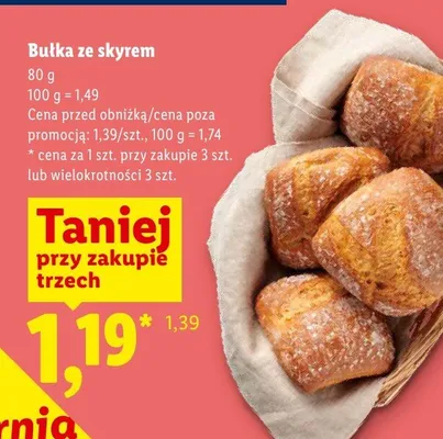 Bułka ze skyrem promocja w Lidl