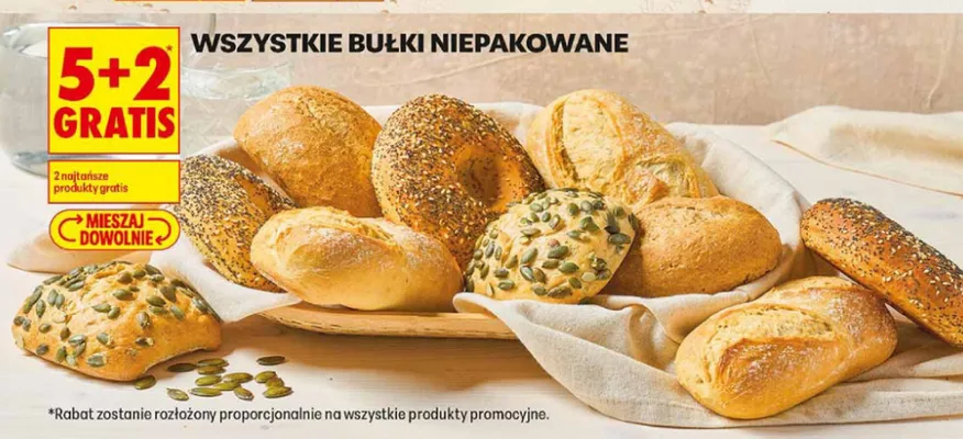 Bułki niepakowane promocja w Biedronka