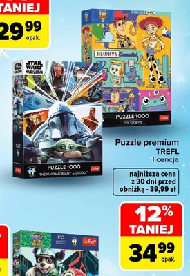 Puzzle premium Trefl licencja promocja w Carrefour