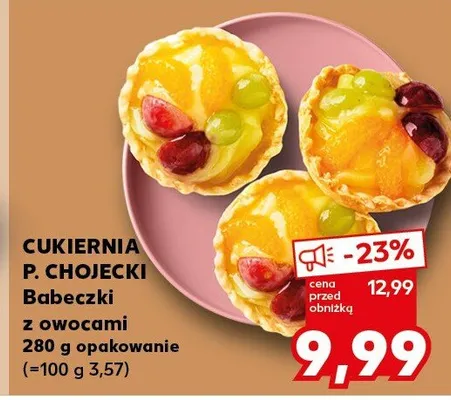 Babeczki z owocami Cukiernia P. Chojecki promocja w Kaufland