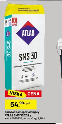 Podkład samopoziomujący Atlas Sms 30 25 kg promocja w Leroy Merlin