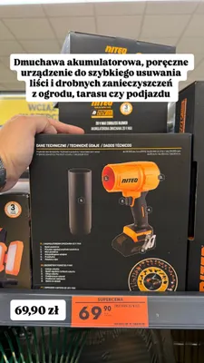 Dmuchawa akumulatorowa Niteo 20V Max promocja w Biedronka