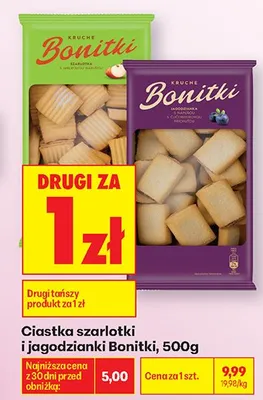 Ciastka szarlotki i jagodzianki Bonitki promocja w Biedronka