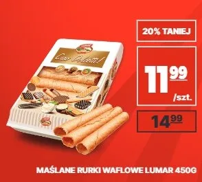 Maślane rurki waflowe Lumar 450 g promocja w API Market