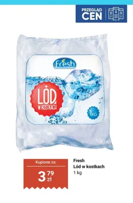 Lód w kostkach promocja w Biedronka