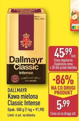 Kawa mielona Classic Intense promocja w Aldi
