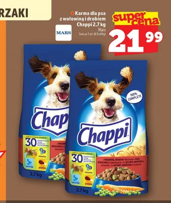 Karma dla psa Chappi z wołowiną i drobiem promocja w TOPAZ