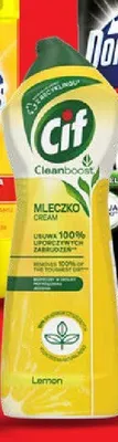 Mleczko do czyszczenia Cif Cleanboost Cream Lemon promocja w Lidl