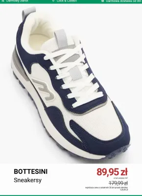 Sneakersy Bottesini promocja w Deichmann