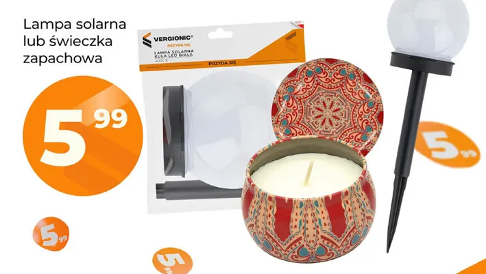 Lampa solarna Vergionic promocja w POLOmarket