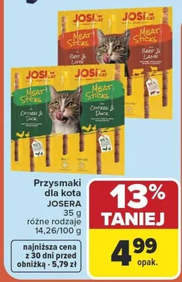 Przysmaki dla kota Josi Cat promocja w Carrefour Market