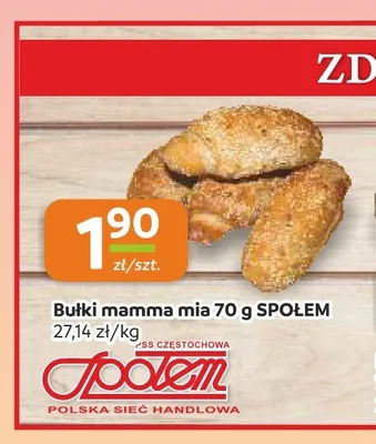 Bułka mamma mia Społem promocja w Społem Częstochowa