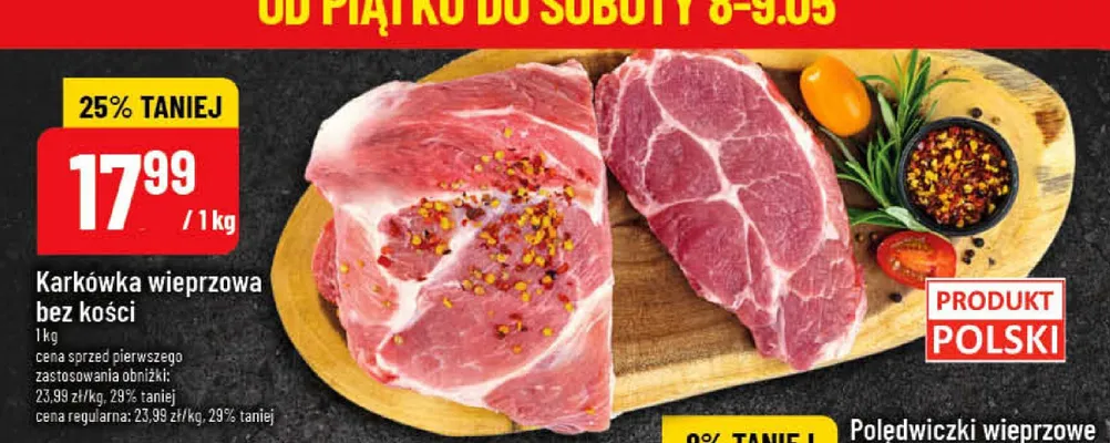 Polędwiczki wieprzowe promocja w POLOmarket