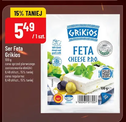 Ser Feta Grikios promocja w POLOmarket