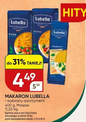 Makaron promocja w Chata Polska