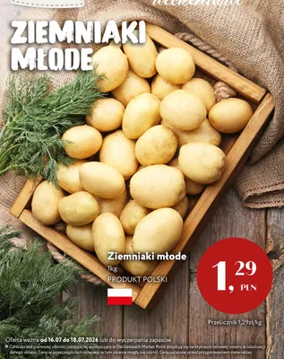 Ziemniaki młode polskie promocja w Market Point