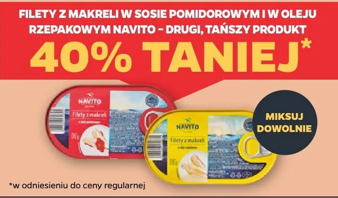 Filety z makreli w sosie pomidorowym i w oleju rzepakowym promocja w Netto