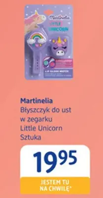 Błyszczyk do ust w zegarku Martinelia Little Unicorn promocja w Drogerie DM