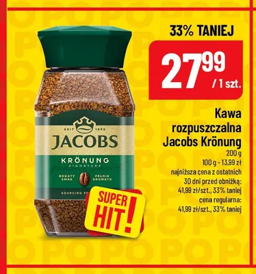 Kawa rozpuszczalna Jacobs Krönung promocja w POLOmarket