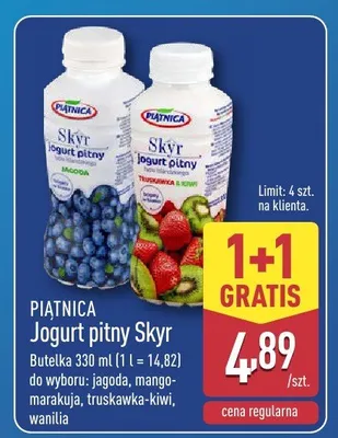 Jogurt pitny Skyr mango-marakuja promocja w Aldi