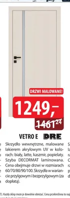 Skrzydło wewnętrzne Vetro E Dre promocja w Dobre Dla Domu