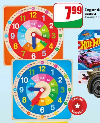 Zegar do nauki czasu promocja w Dino