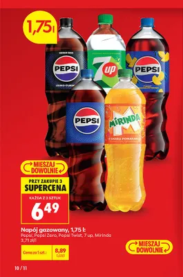 Napój gazowany Pepsi Zero Cukru promocja w Biedronka