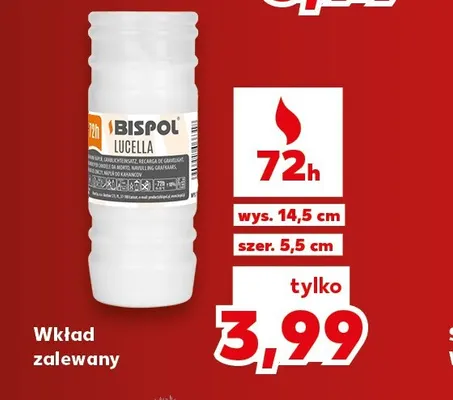 Wkład zalewany Bispol promocja w Kaufland